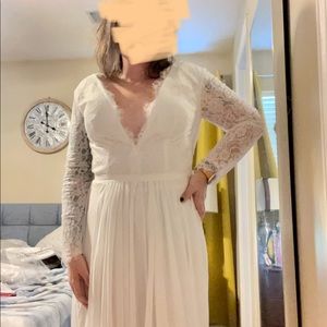 Brand new wedding dress and veil combo